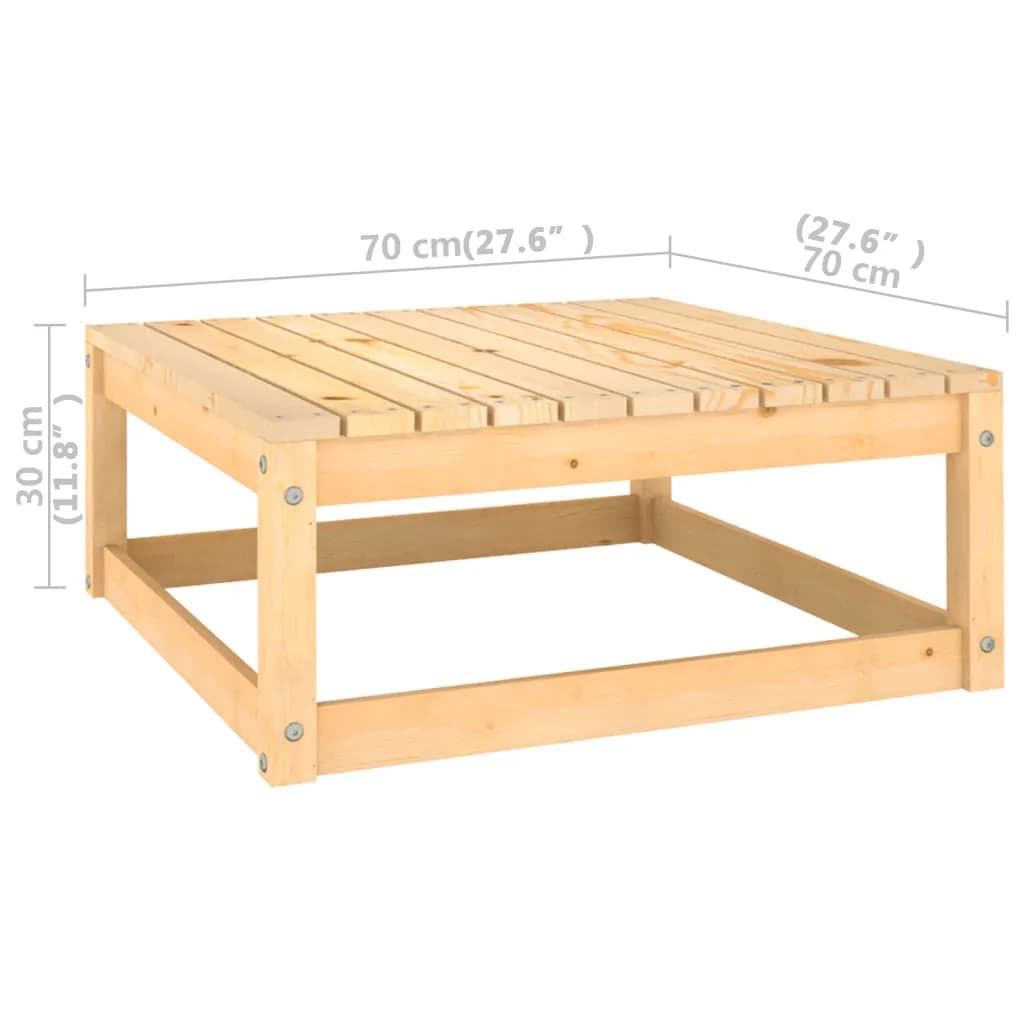 Salon de jardin meuble d'extérieur ensemble de mobilier 10 pièces avec coussins bois de pin massif