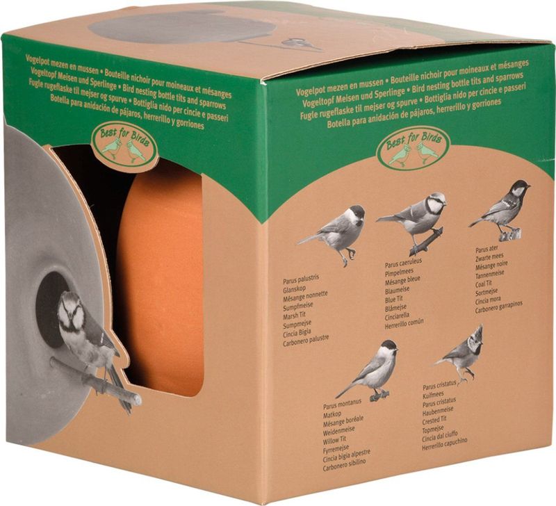 Vogelpot - Rond - Steengoed - Pimpelmees