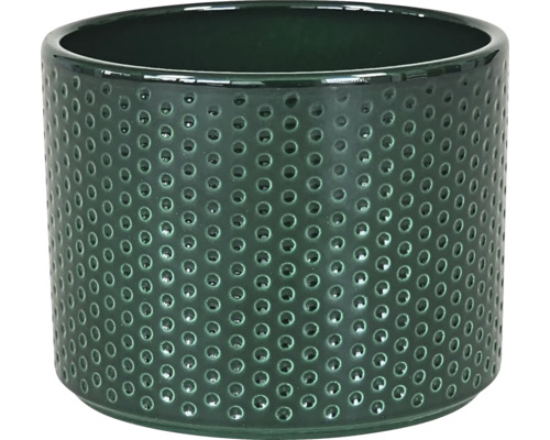 Bloempot/plantenbak Dickob Pillar Spot keramiek Ø 21,3 cm H 18,5 cm groen