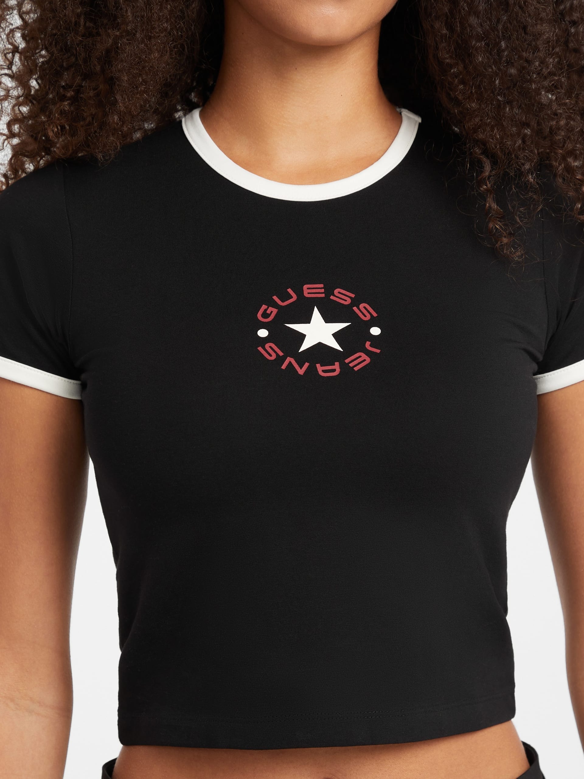 Camiseta Baby Star Logo Ringer