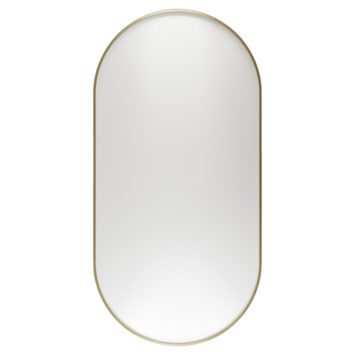 Haceka badkamerspiegel Deco geborsteld goud 80 x 40 cm ovaal