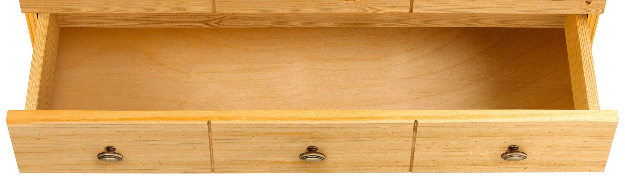 Home affaire Bücherregal »Soeren« aus massiver Kiefer, in 2 Höhen, Tiefe 29 cm, mit 5 Schubkästen