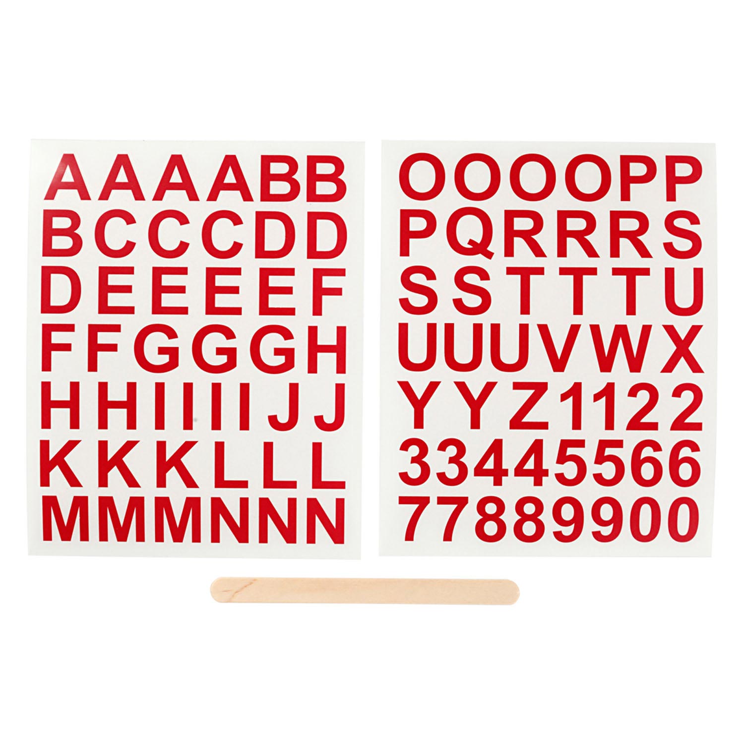 Stickers Letters & Cijfers