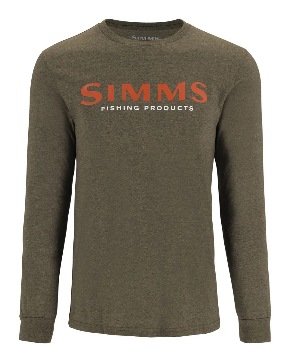 Simms Simms Logo Shirt Ls Loden Heather