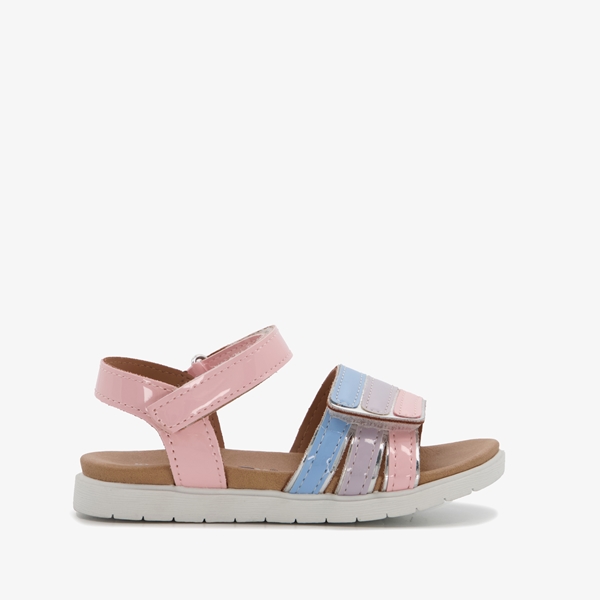 Blue Box meisjes sandalen roze met blauwe details