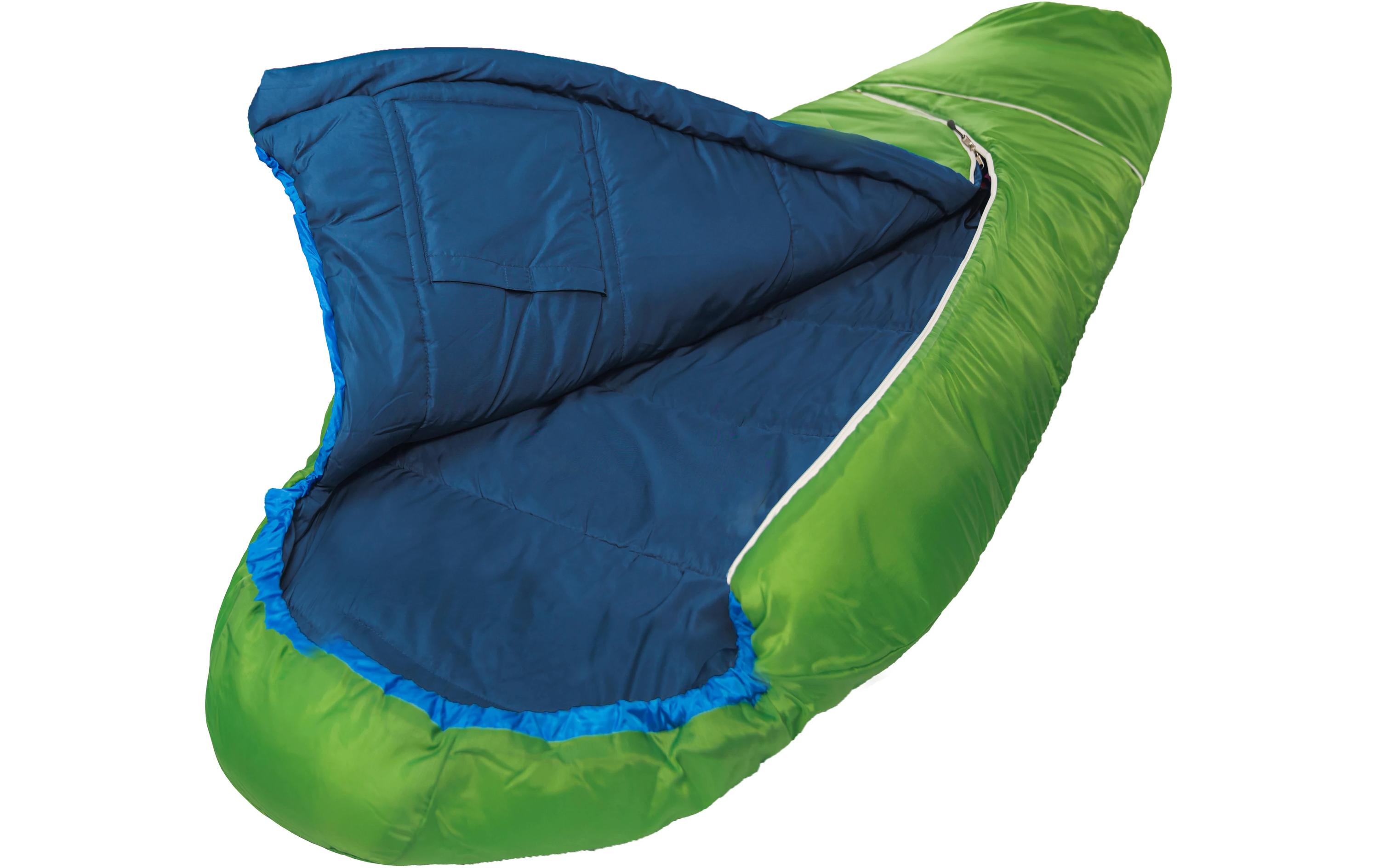 Kinderschlafsack Biopod Wolle Kids World Traveller Green<br>Leichter, mitwachsender Kinderschlafsack
