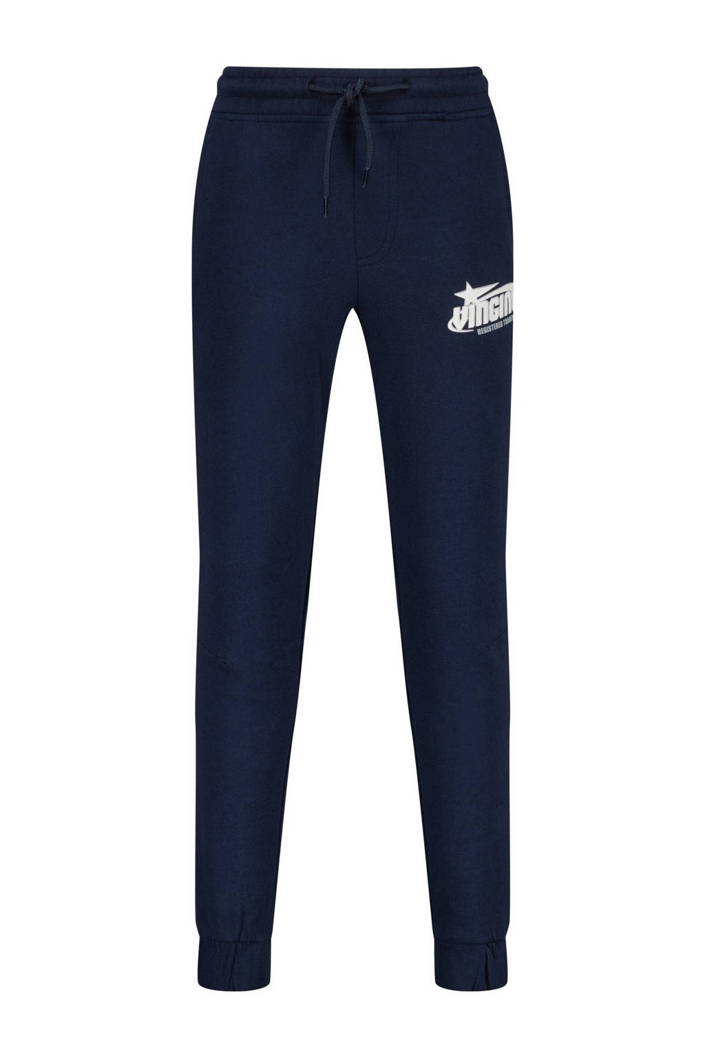 Vingino relaxed joggingbroek Santo met logo donkerblauw