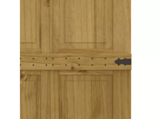 Porte de grange CORONA 80x210 cm bois massif de pin
