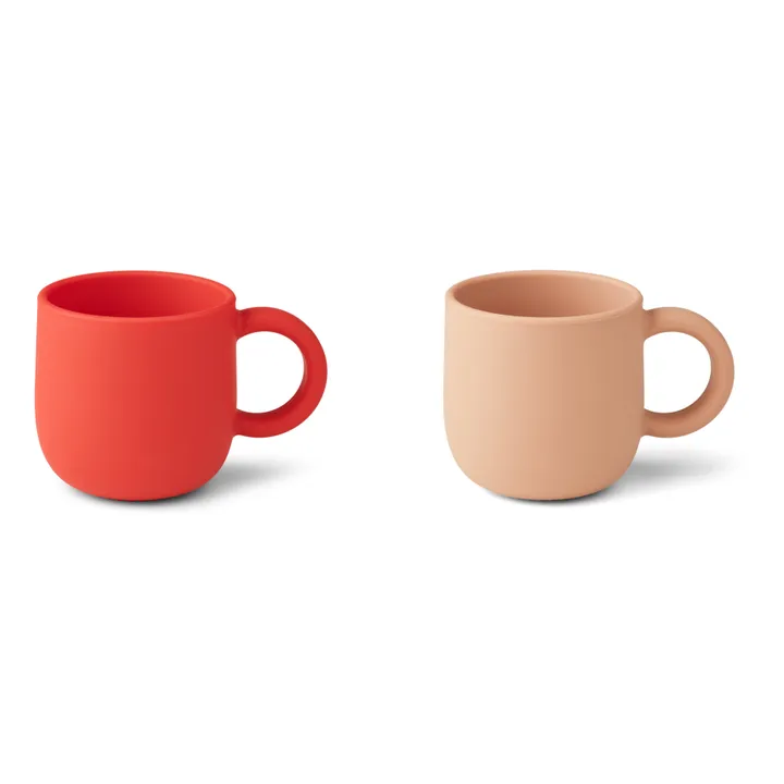 Liewood Tasses Merce en silicone - Set de 2 | Rouge