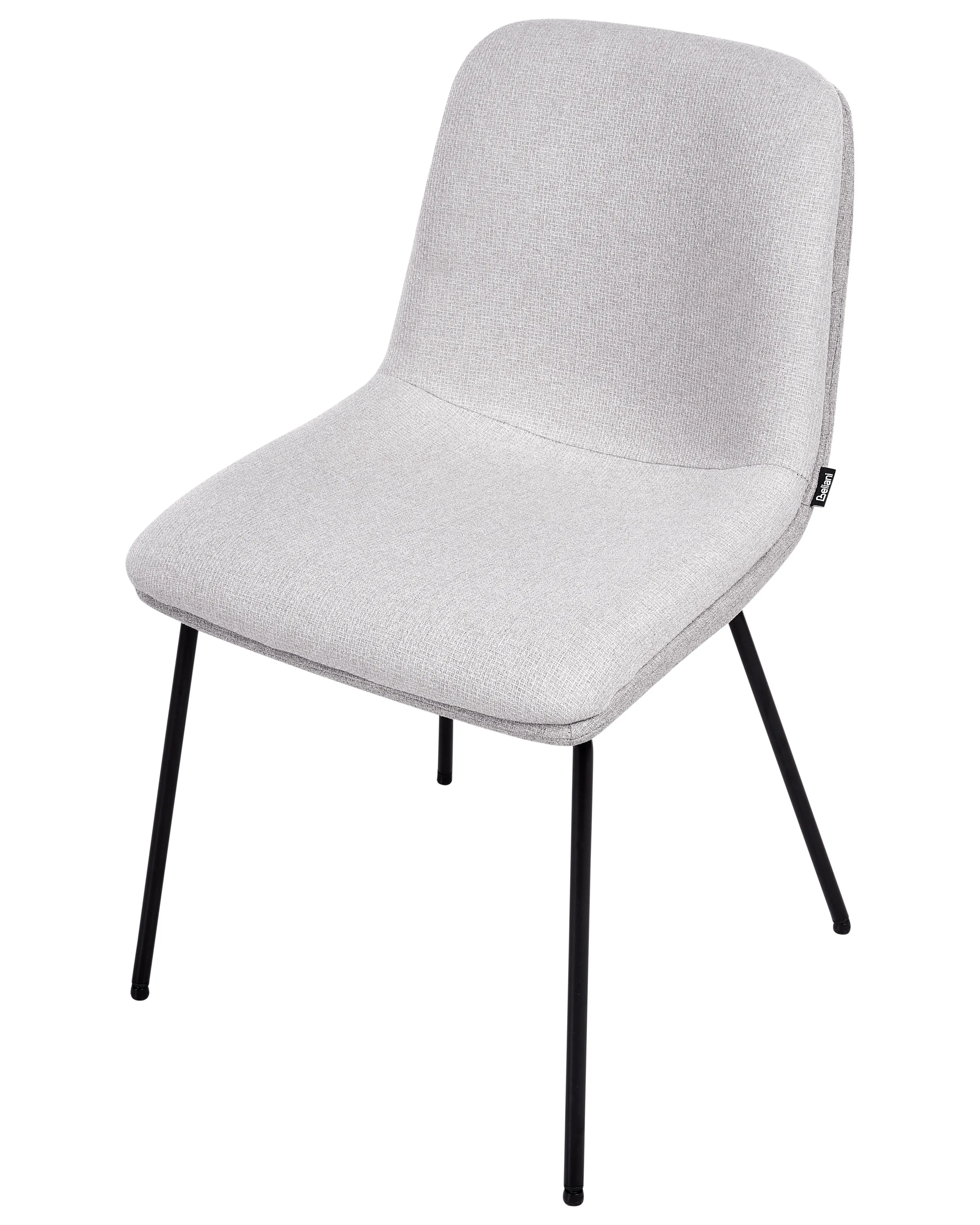 Set van 2 eetkamerstoelen LORIDA Stof Lichtgrijs