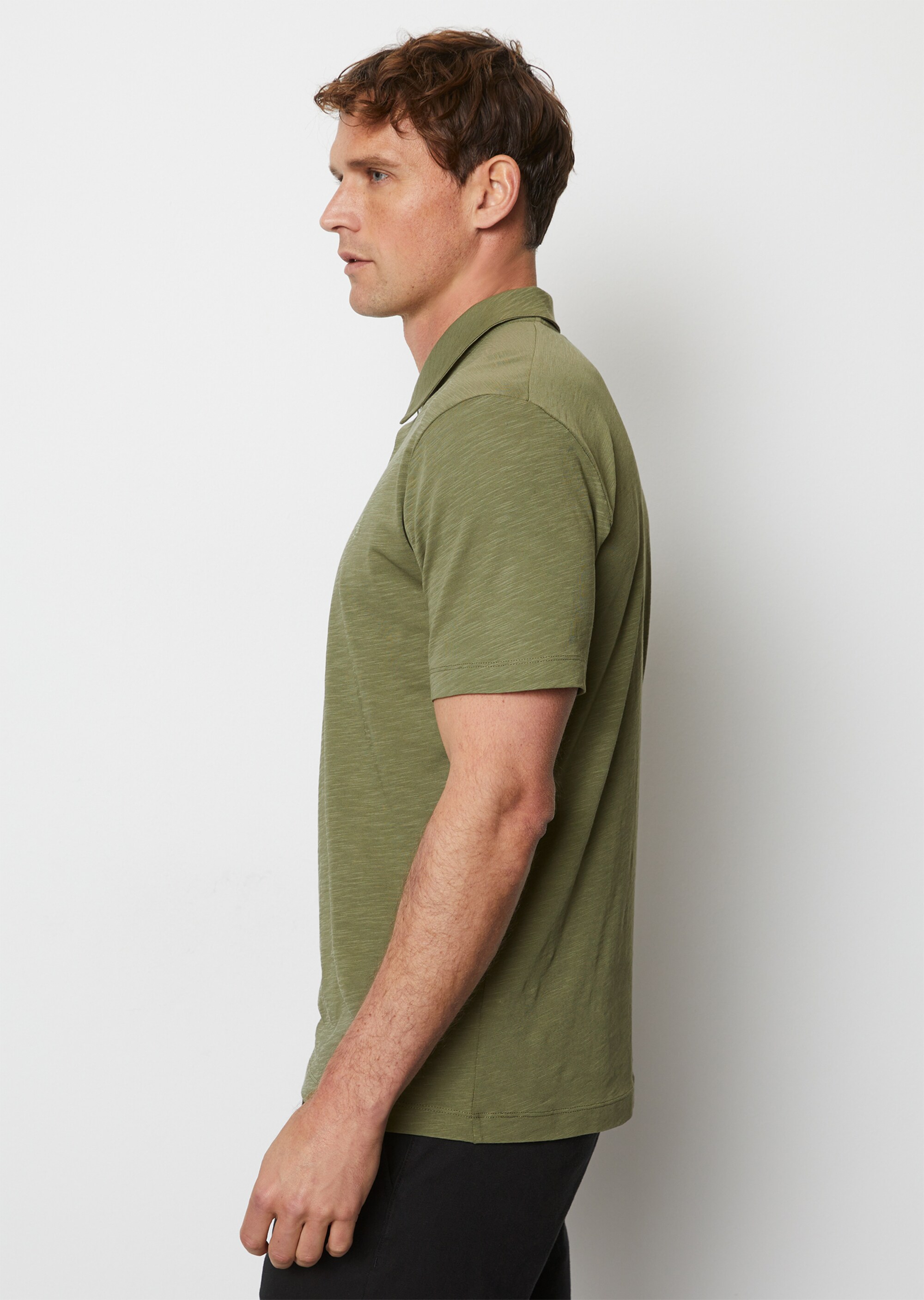 Poloshirt Jersey shaped aus reiner Bio-Baumwolle