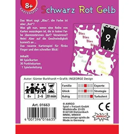 AMIGO Schwarz Rot Gelb