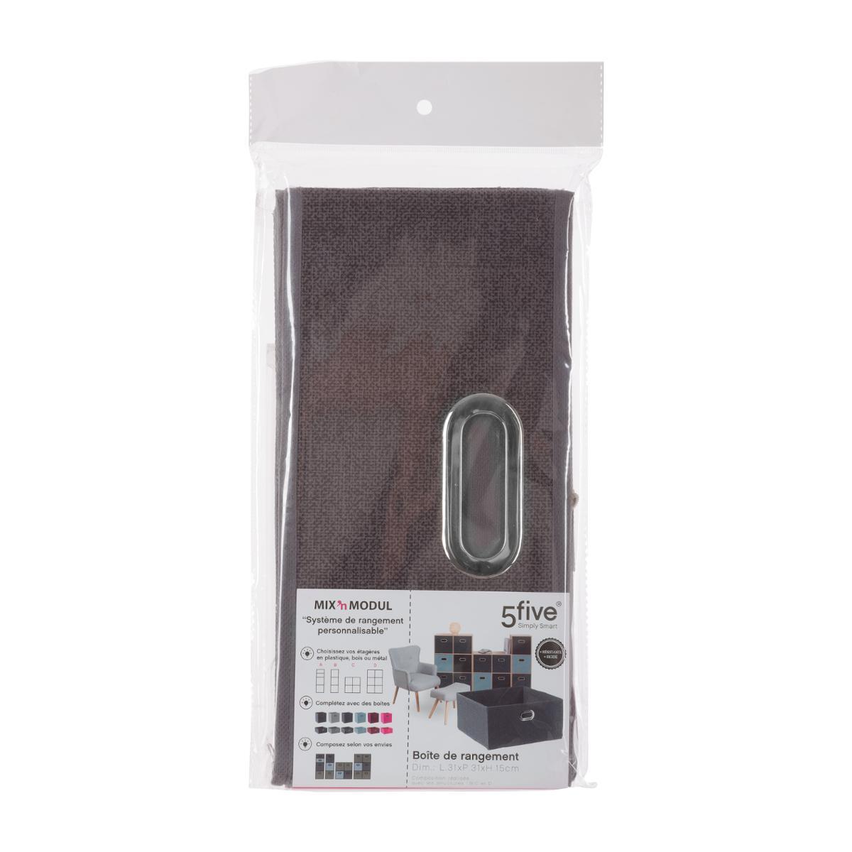 BOITE DE RANGEMENT 31X15CM MARRON CHINE