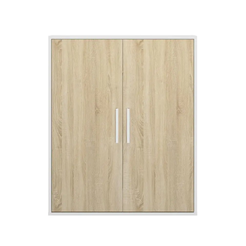 Diagone Kledingkast Under - onder trap of plafond 2 deuren - wit/hout