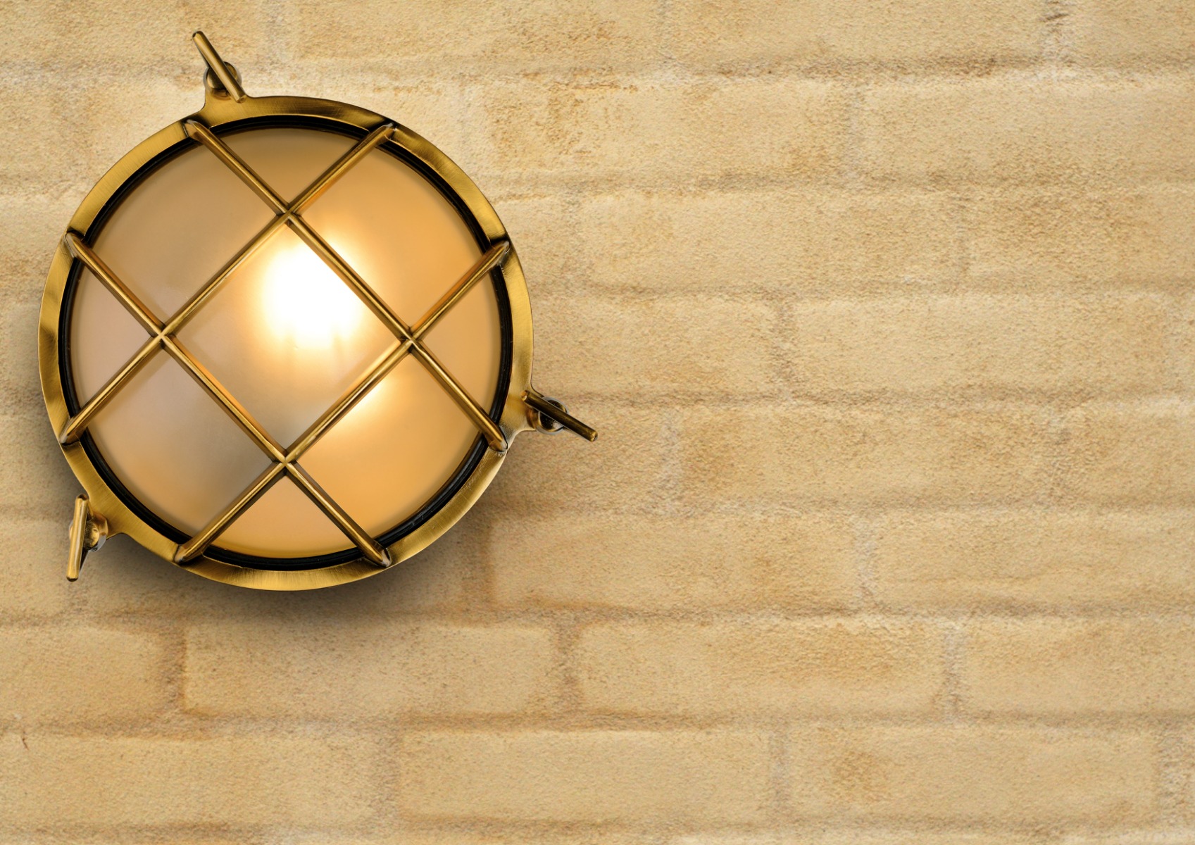 Lucide Dudley wandlamp 40W 23x22cm goud/messing