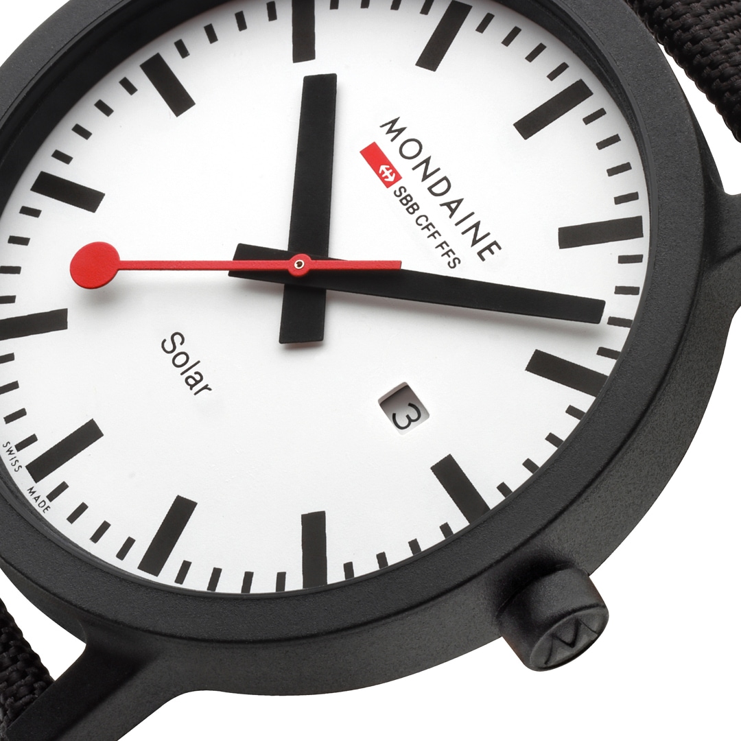 Mondaine essence solar Schwarz 41mm