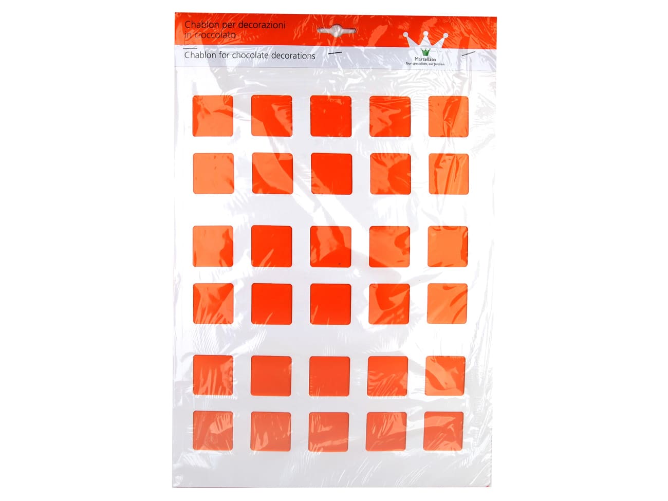 Chablon en silicone - 30 carrés - 3,7 x 3,7 cm - Martellato