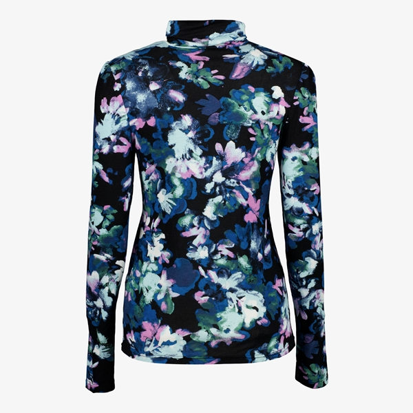TwoDay dames coltrui met bloemenprint zwart/blauw