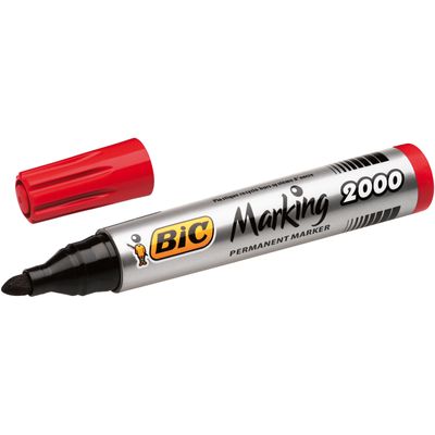 BIC MARKING 2000 - Marqueur permanent - pointe ogive - rouge