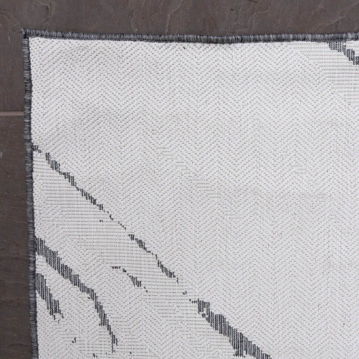Buitenkleed Marble - Grijs|wit - dubbelzijdig - EVA Interior