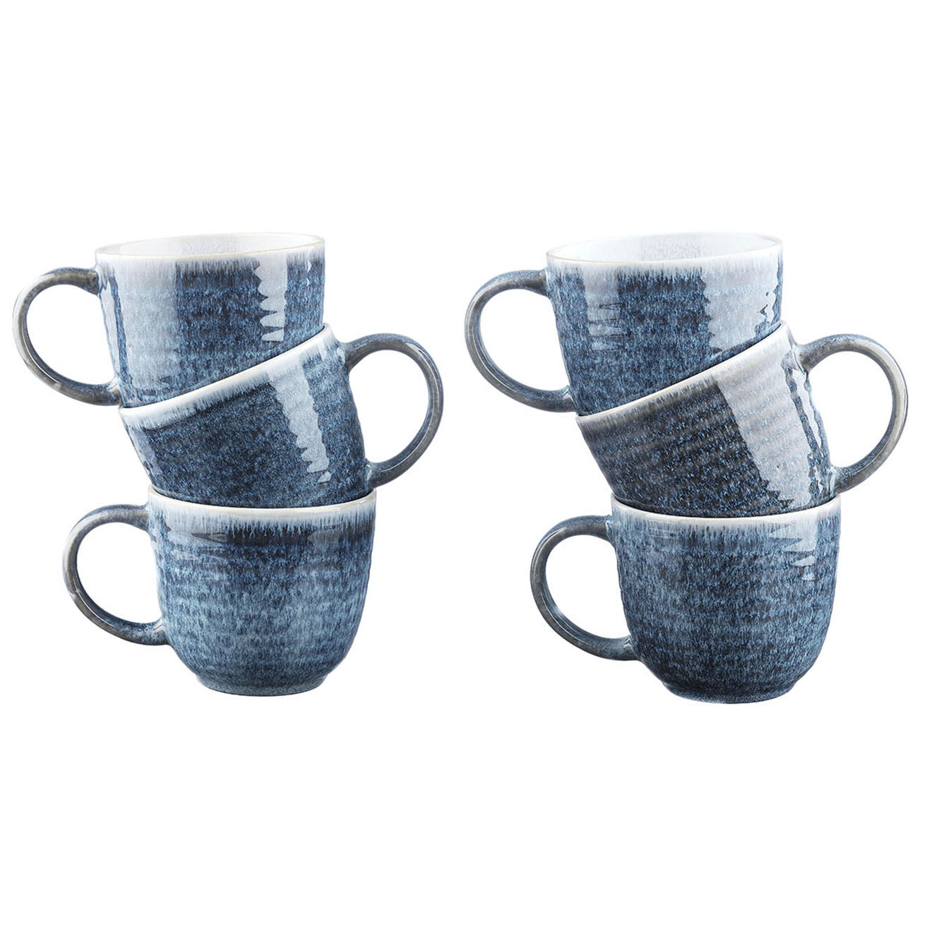 Bjorn 6 Mugs Cosmos bleu/blanc nacré - 30 cl