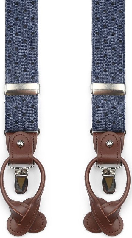 Suitable - Luxe Bretels - Donkerblauw - Y-model - 3,5 cm breed - 110 cm lang