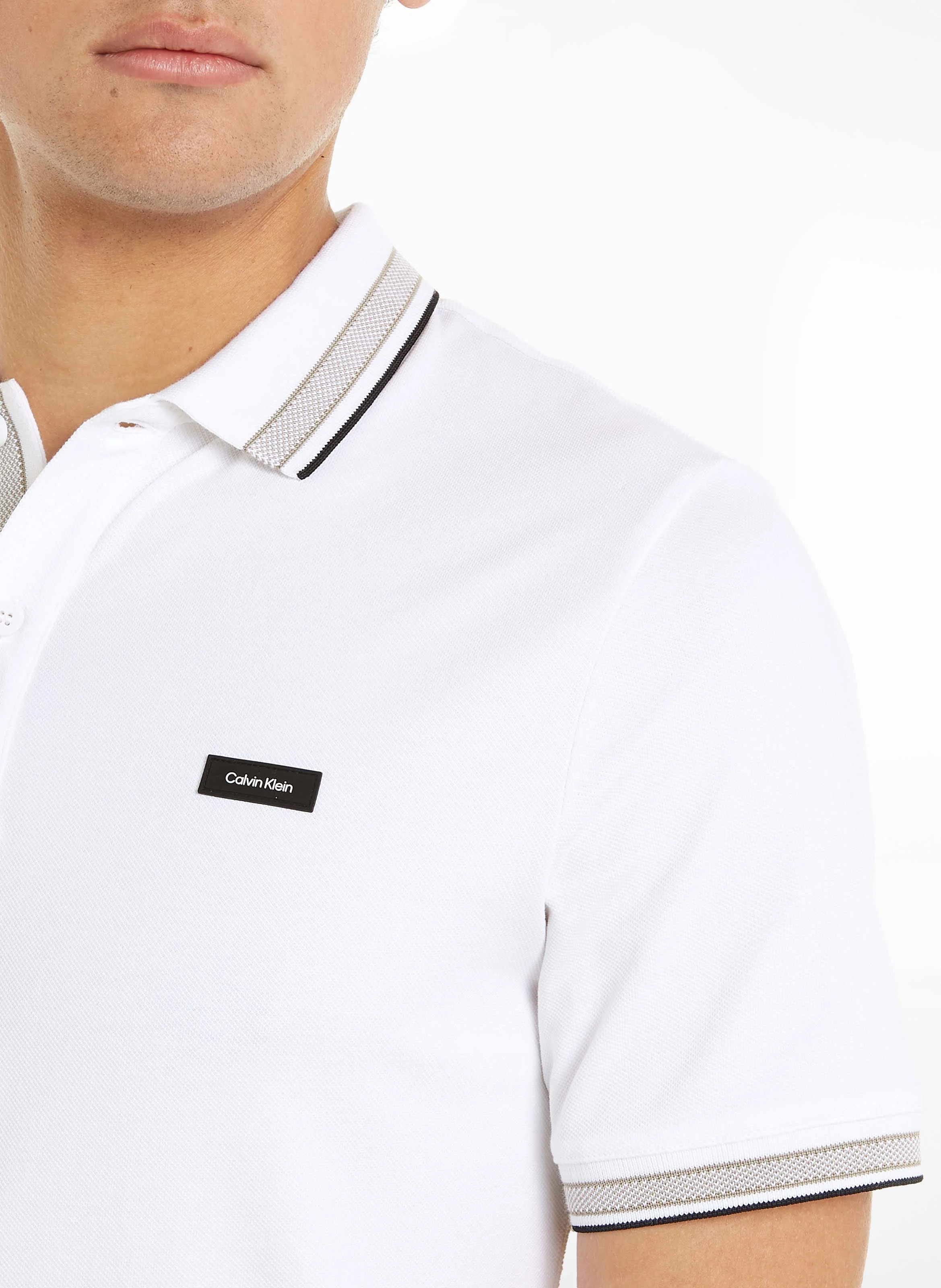 Polo manches courtes regular-fit en coton bio | Blanc