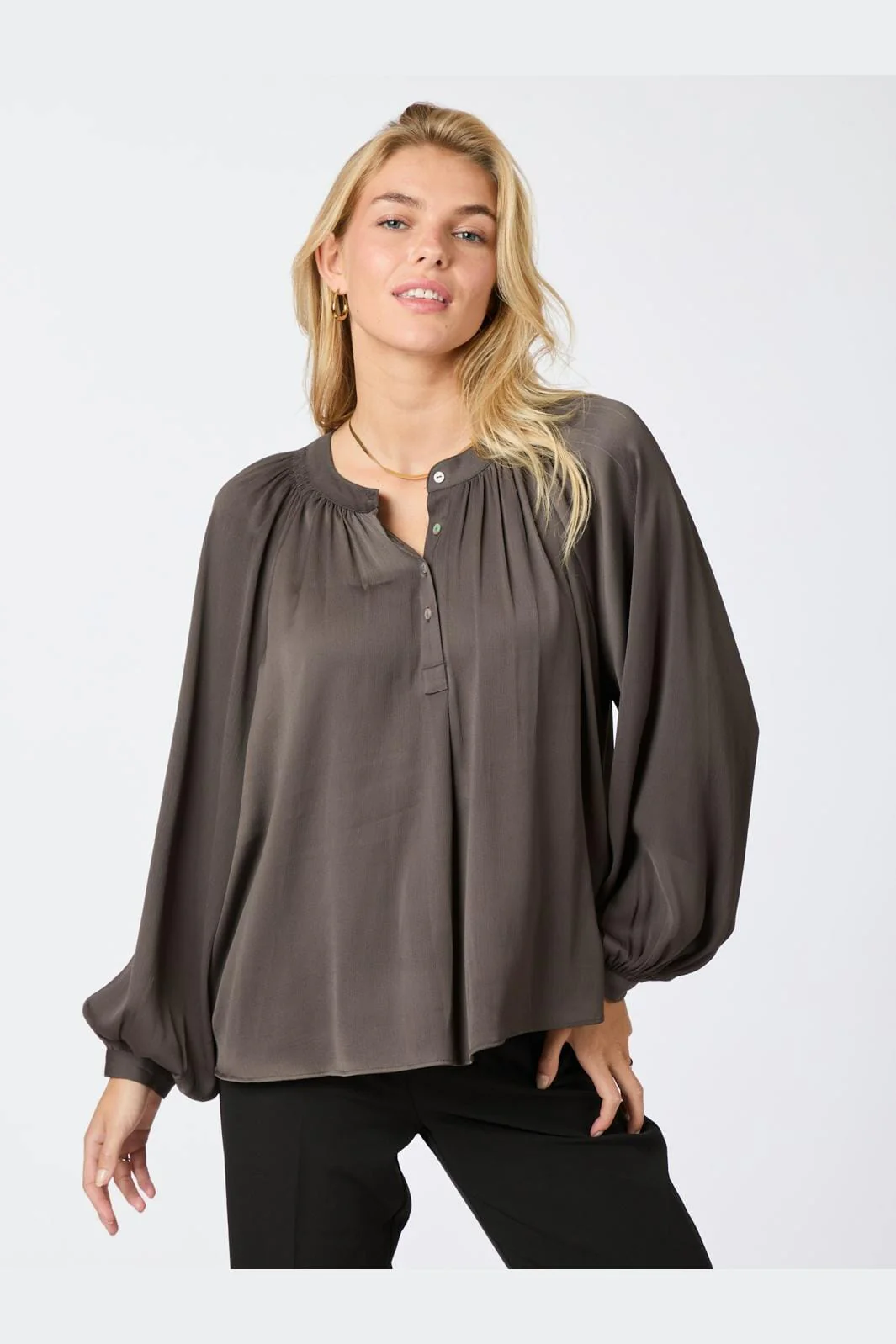 Neo Noir Kirsty Structure Blouse