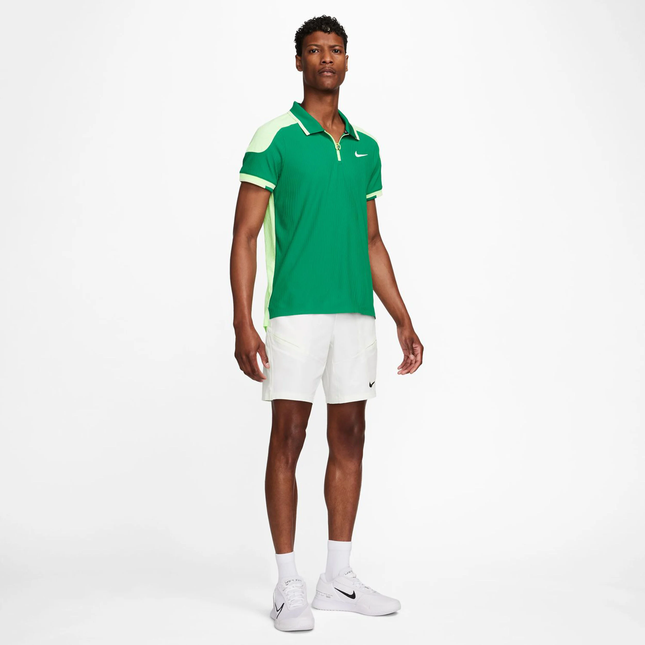 Nike Court Dri-Fit Advantage Slam ULT Polo Hommes - Vert , Vert Fluo