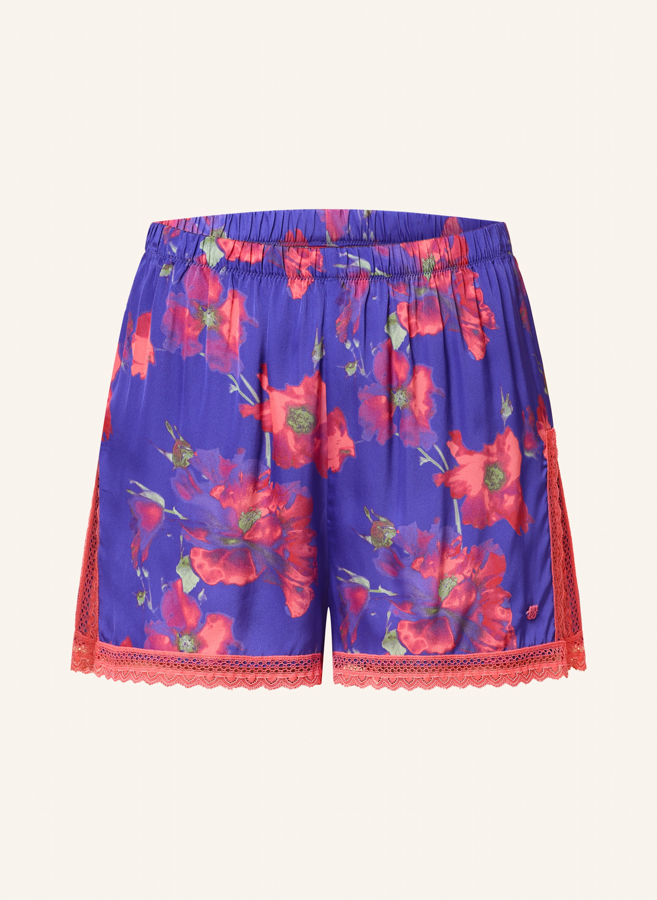 HUGO Schlafshorts FUN LACE aus Satin