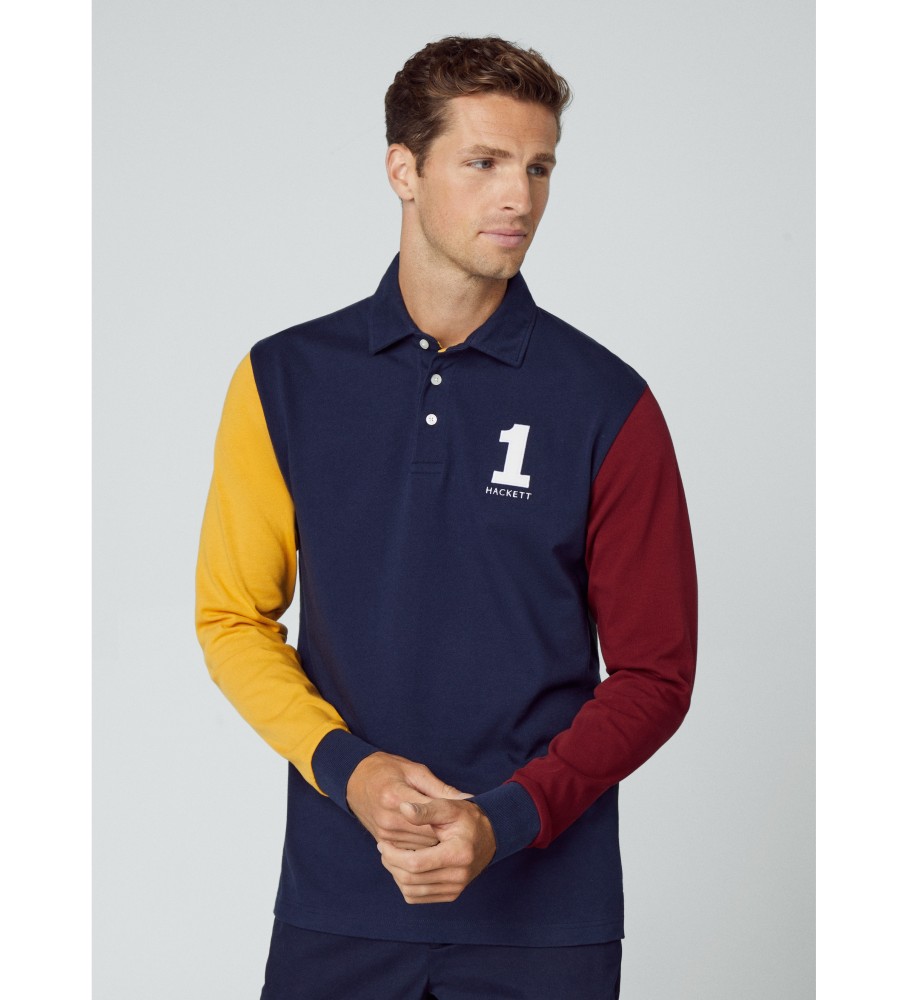 Hackett Polo Heritage Multi Rugby azul marinho