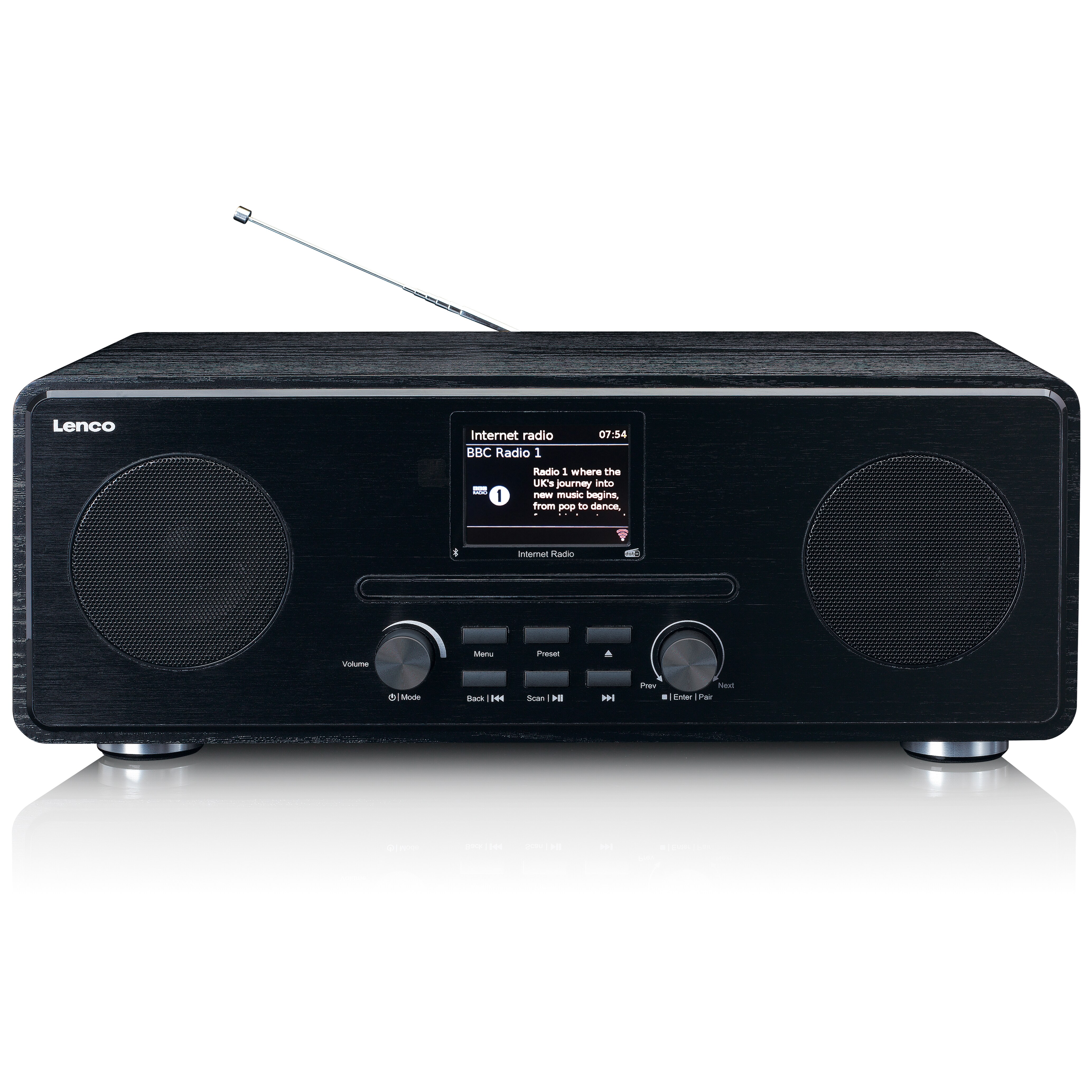 Lenco Internetradio DIR-260 mit DAB+, Bluetooth und CD-Player