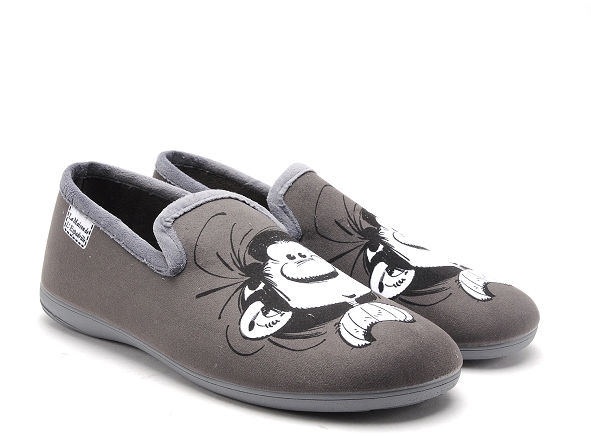 La maison de l espadrille chaussons homme g501 gris