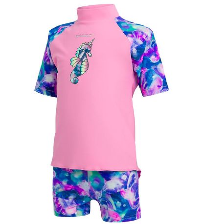 Speedo Bådes?t - UV40+ - Pink/Spearmint m. Enhj?rning