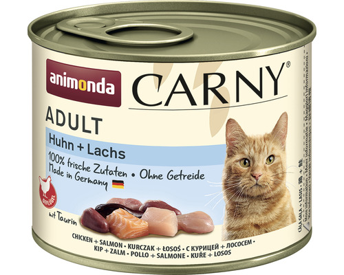 Animonda Carny Adult natvoer voor katten, kip & zalm, 200 g