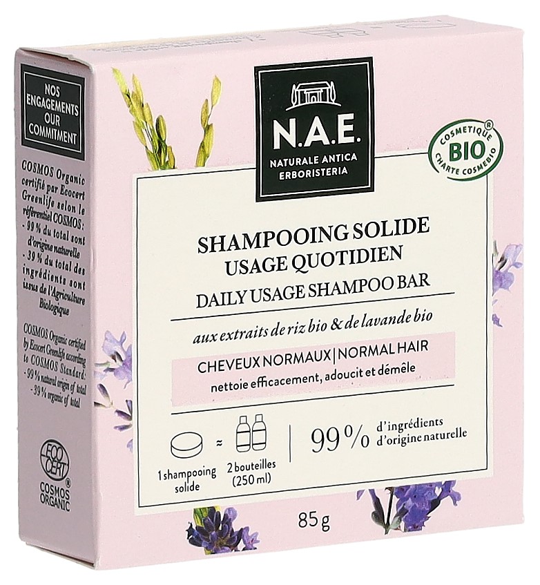 N.A.E Solid Soap Shampoo fest täglicher Gebrauch 85 g