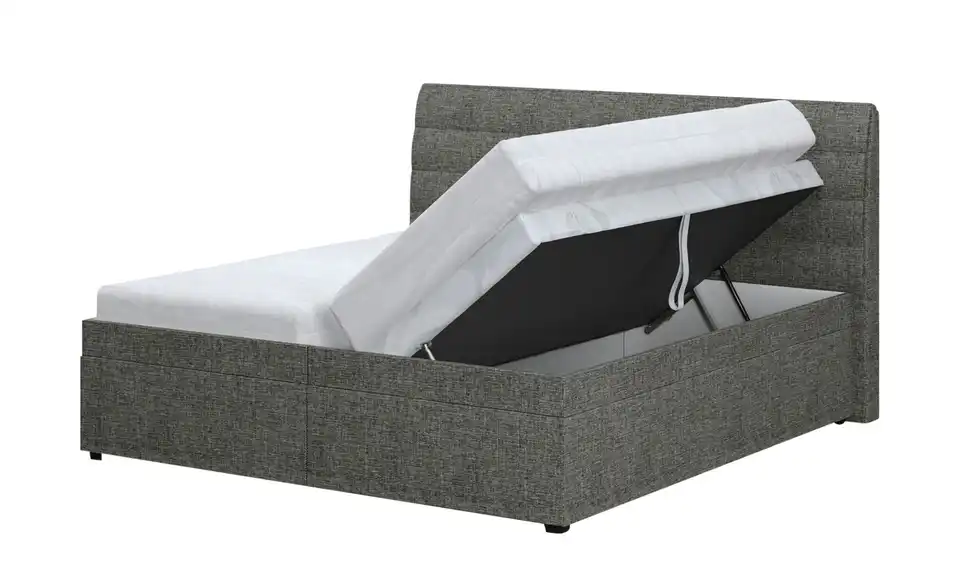 Boxspringbett Olympie 180 cm Grau