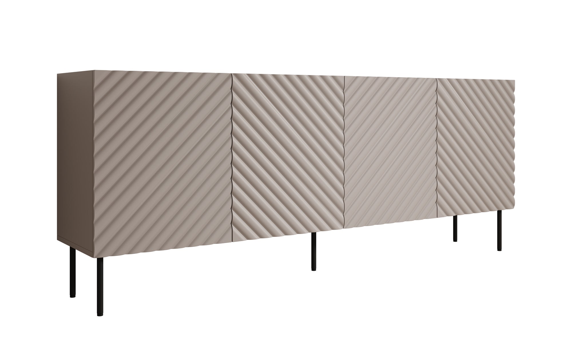 Meubella - Dressoir Laguna - Beige - 200 cm