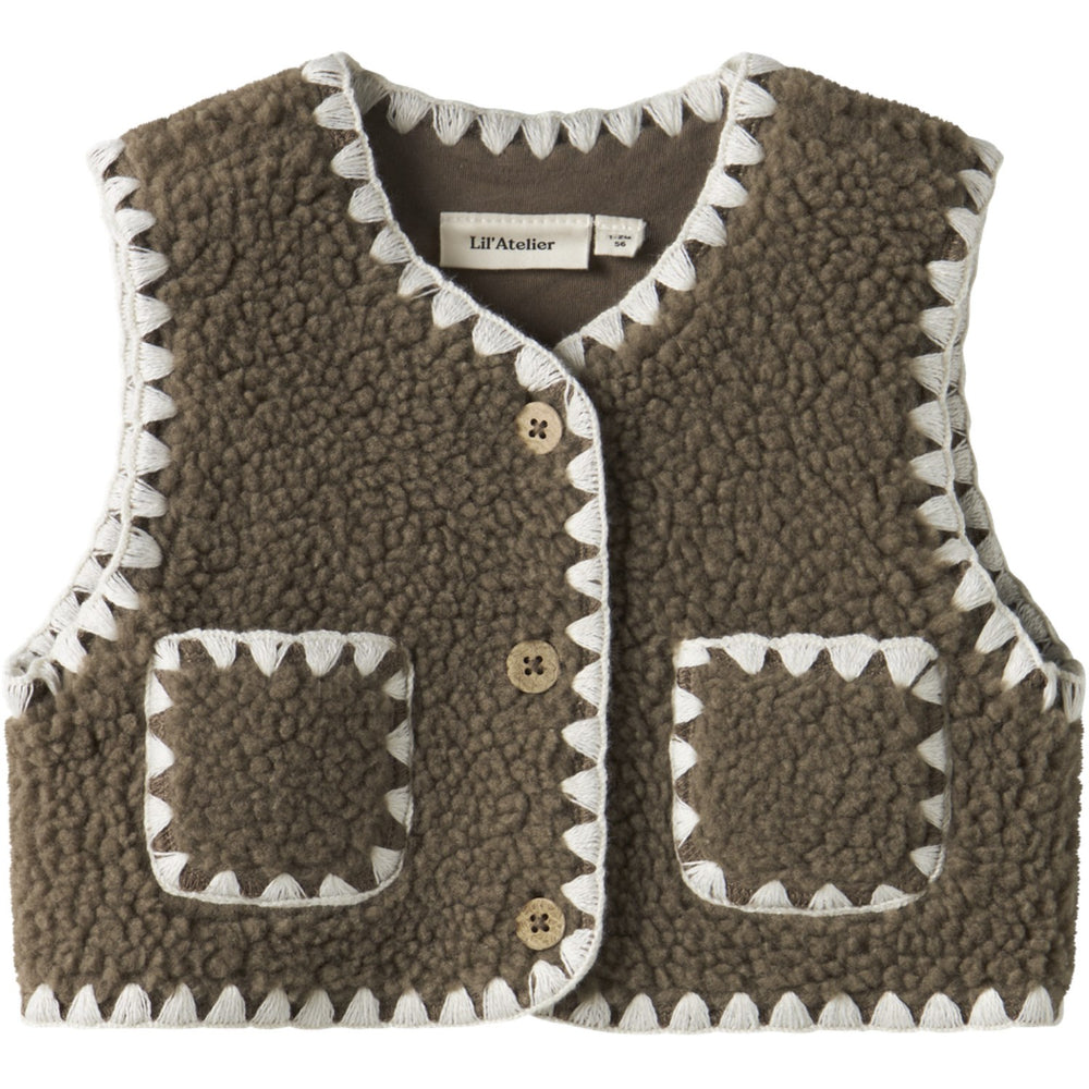 Køb Lil'Atelier Shitake Nbflajo Loose Vest Lil
