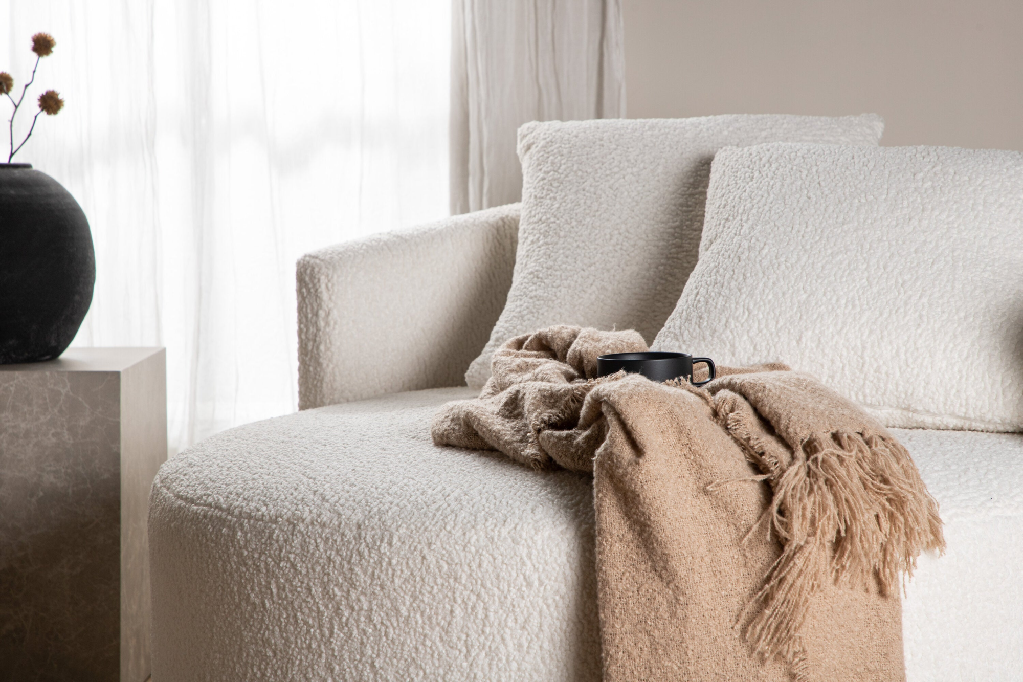 Vaian Loungefauteuil XL - Wit