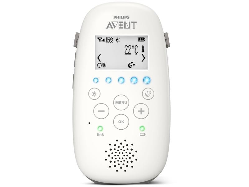 PHILIPS AVENT Babyphone Smart-Eco mit Sternenhimmel-Projekt Zuverlässige und sichere Verbindung zu Ihrem Baby