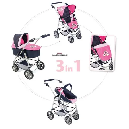 Bayer Chic 3in1 Kombi EMOTION ALL IN, Pink Che