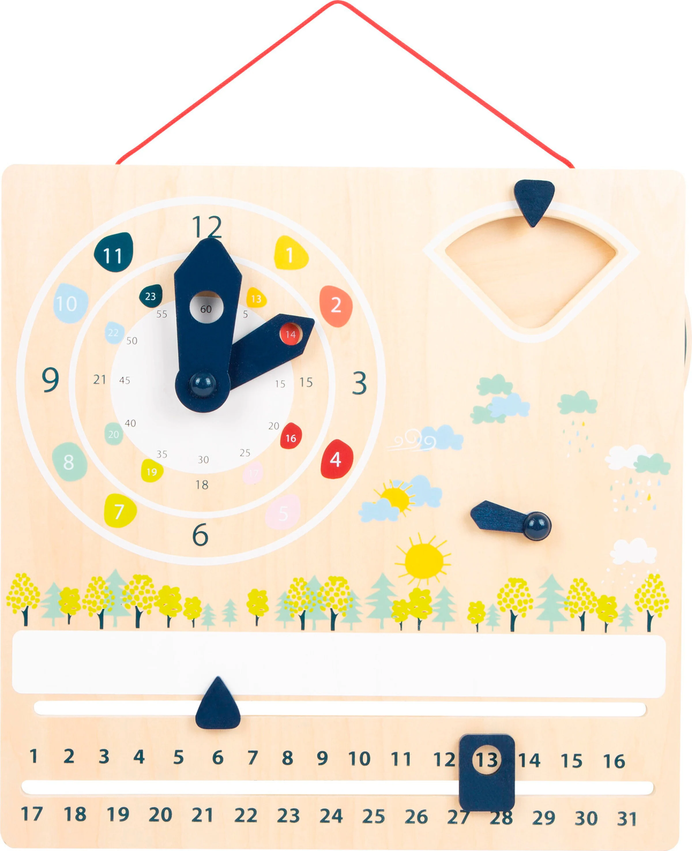 small foot Lernuhr mit Kalender Educate