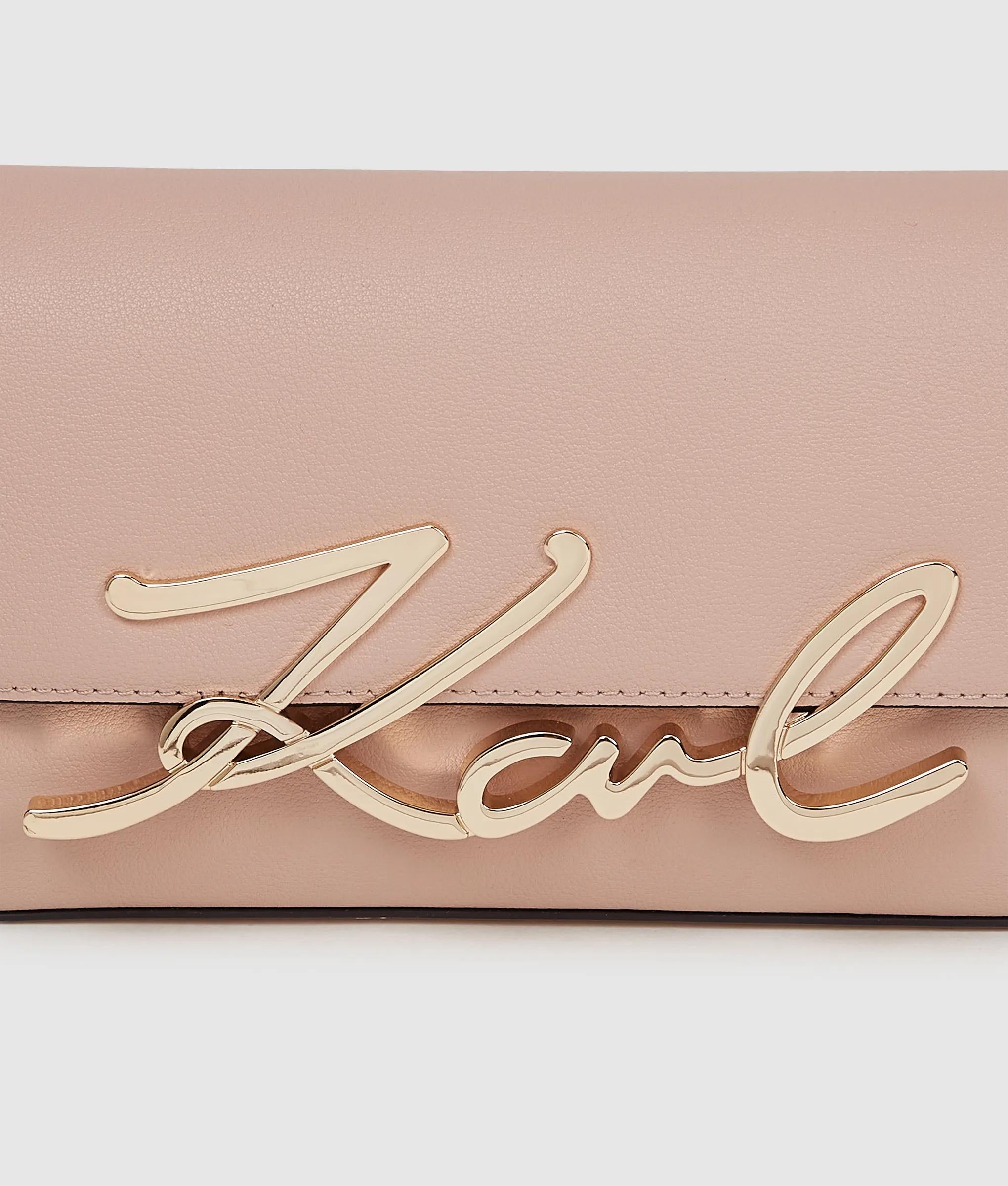 K/Signature schoudertas met kleine ketting
