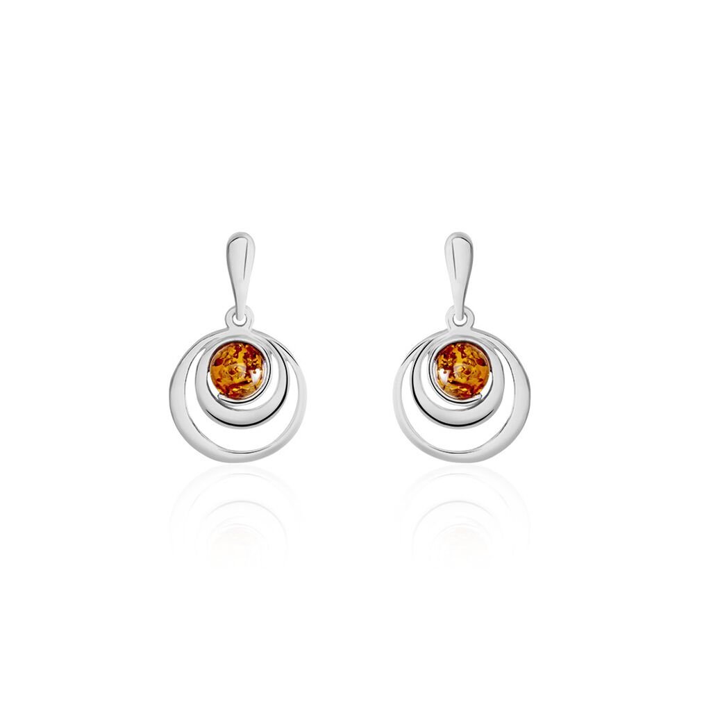 Boucles D'oreilles Argent Blanc Alanna Ambres