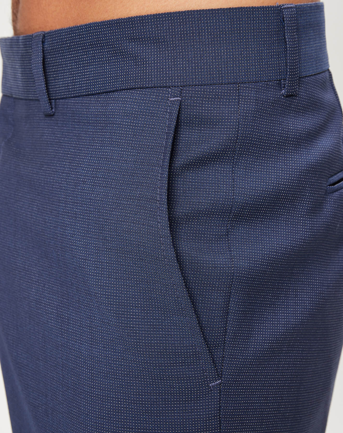 Tommy Hilfiger Pantalon de Costume 100% Laine Rhm bleu