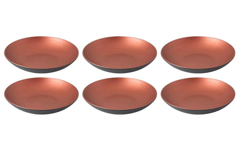 Schale Manufacture Rock Glow 24 cm, 6 Stück, Bronze/Kupfer<br>Schalen aus Porzellan