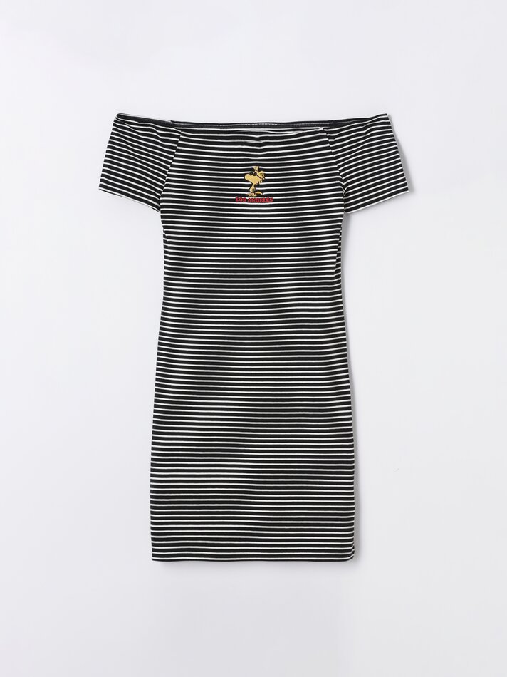 Vestido curto listrado Woodstock Peanuts™