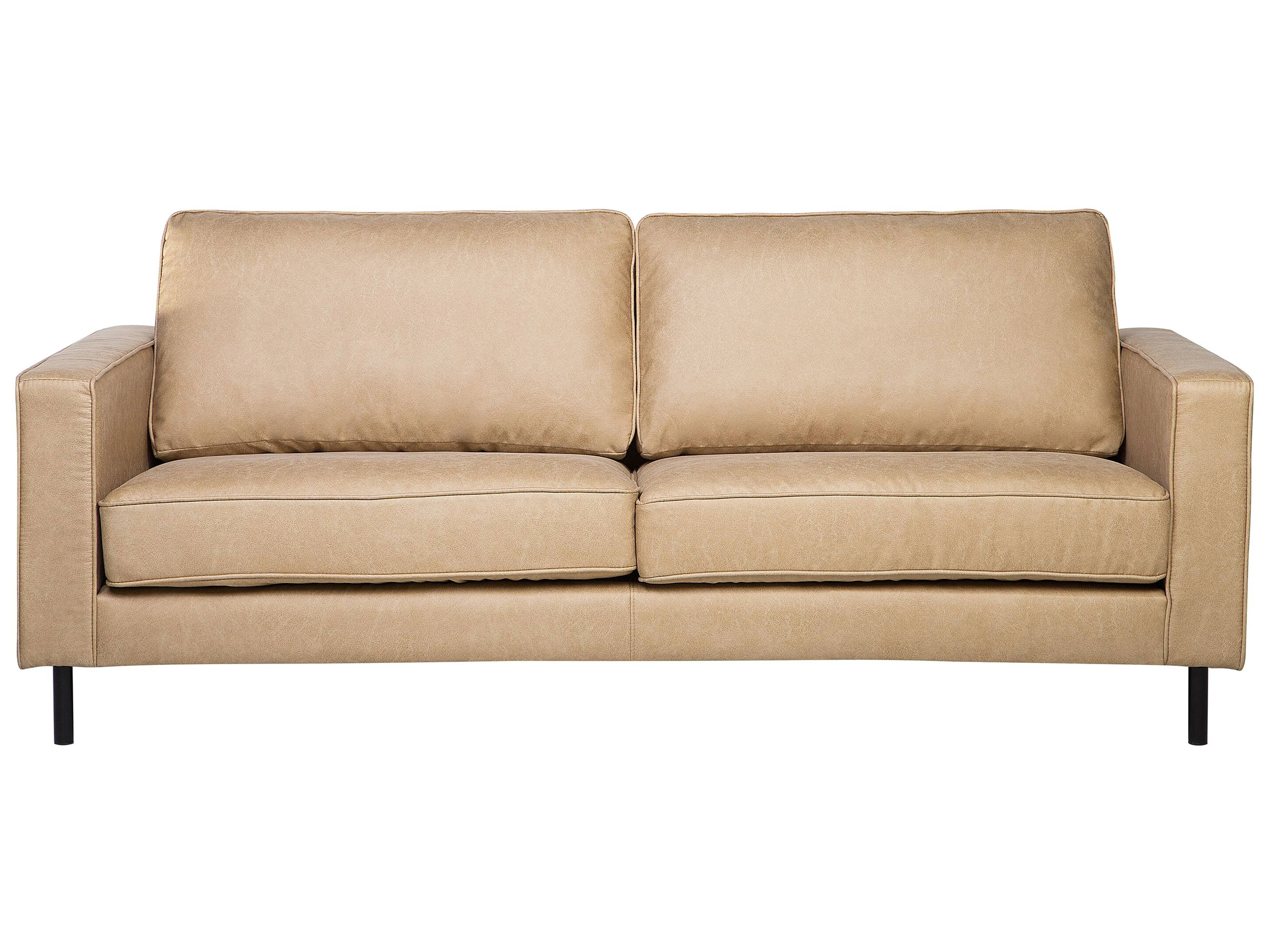 Bank 3-zits SAVALEN Kunstleer Beige