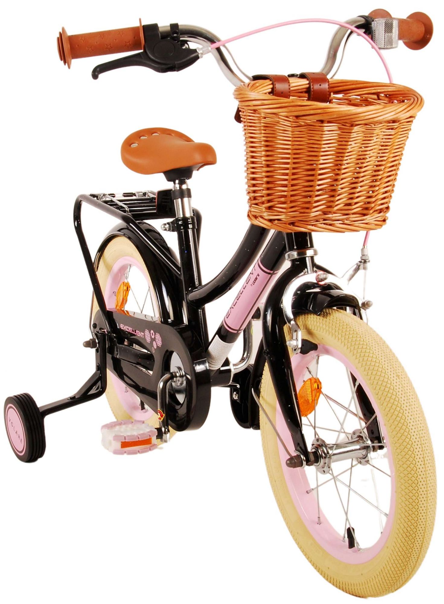 TPFSports Excellent Kinderfahrrad - Mädchen - 14 Zoll - Rücktritt + Handbremse - Grün